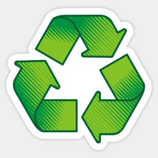 Recycling Symbol Sticker